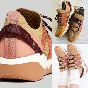 Madewell Field Stylish Women's Sneakers in Pink and Tan